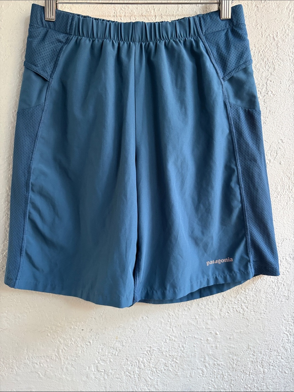 Patagonia Teal-Blue Athletic Shorts